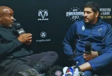 Daniel Cormier in conversation with Alex Pereira