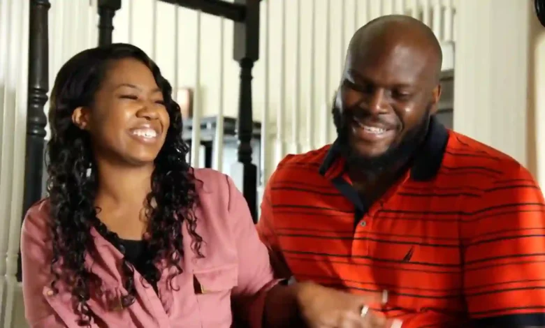 Derrick Lewis with his wife, April Davis