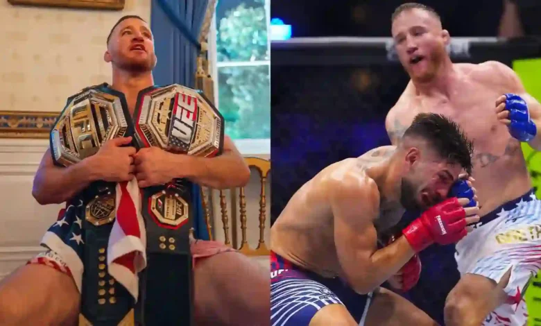 Justin Gaethje and Ilia Topuria - UFC Freedom 250