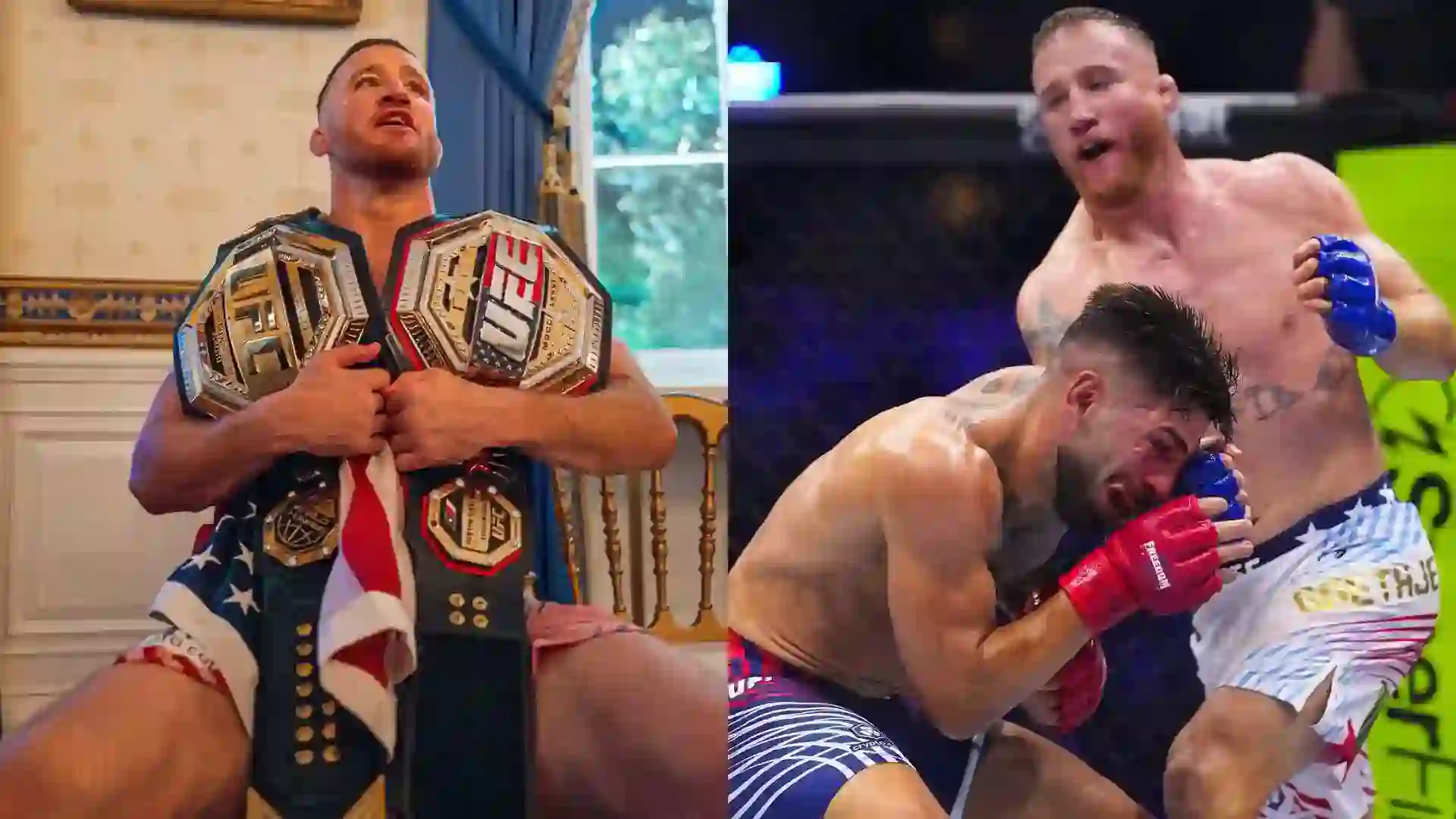 Justin Gaethje and Ilia Topuria - UFC Freedom 250