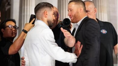 Ilia Topuria and Justin Gaethje Face off at UFC Freedom 250
